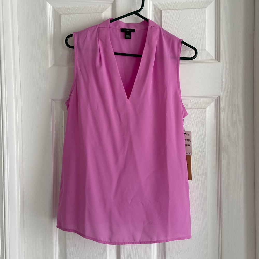 NEW Halogen sleeveless chiffon top